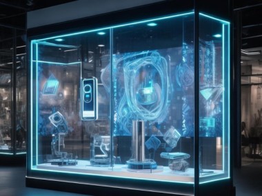 科技展览空间，橱窗艺术的创新与震撼